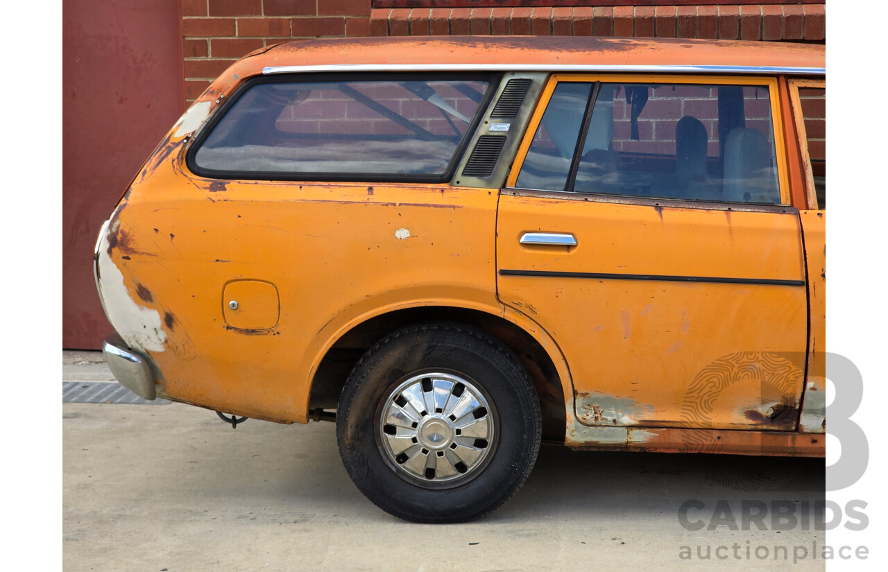 7/1974 Datsun 180B GX P610 4d Wagon Orange 1.8L