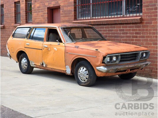 7/1974 Datsun 180B GX P610 4d Wagon Orange 1.8L