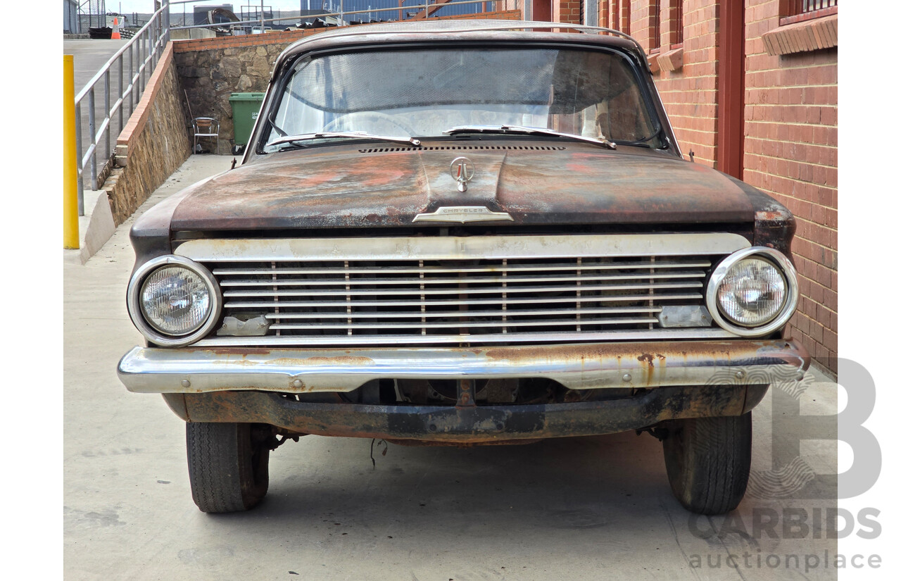 Circa 1964 Chrysler Valiant AP5 4d Sedan Black 3.7L