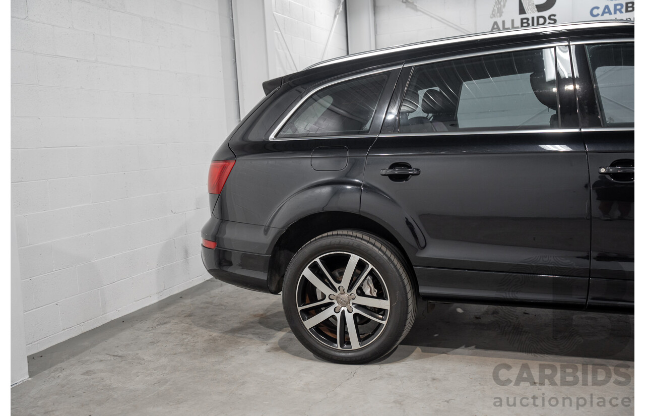 01/2012 Audi Q7 3.0 TFSI Quattro MY12 4d Wagon Orca Black Metallic Supercharged V6 3.0L