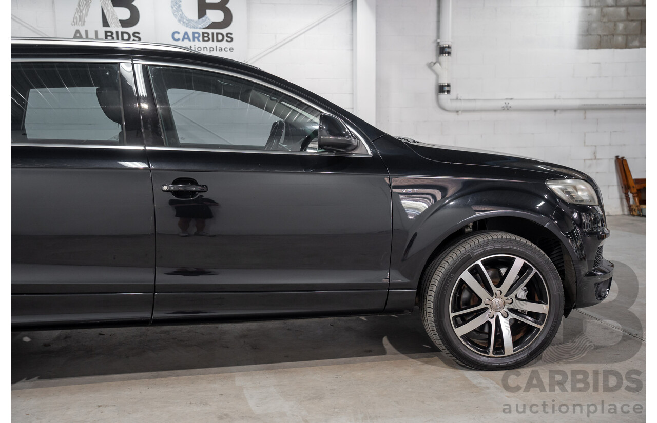 01/2012 Audi Q7 3.0 TFSI Quattro MY12 4d Wagon Orca Black Metallic Supercharged V6 3.0L