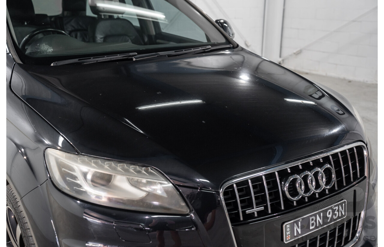 01/2012 Audi Q7 3.0 TFSI Quattro MY12 4d Wagon Orca Black Metallic Supercharged V6 3.0L