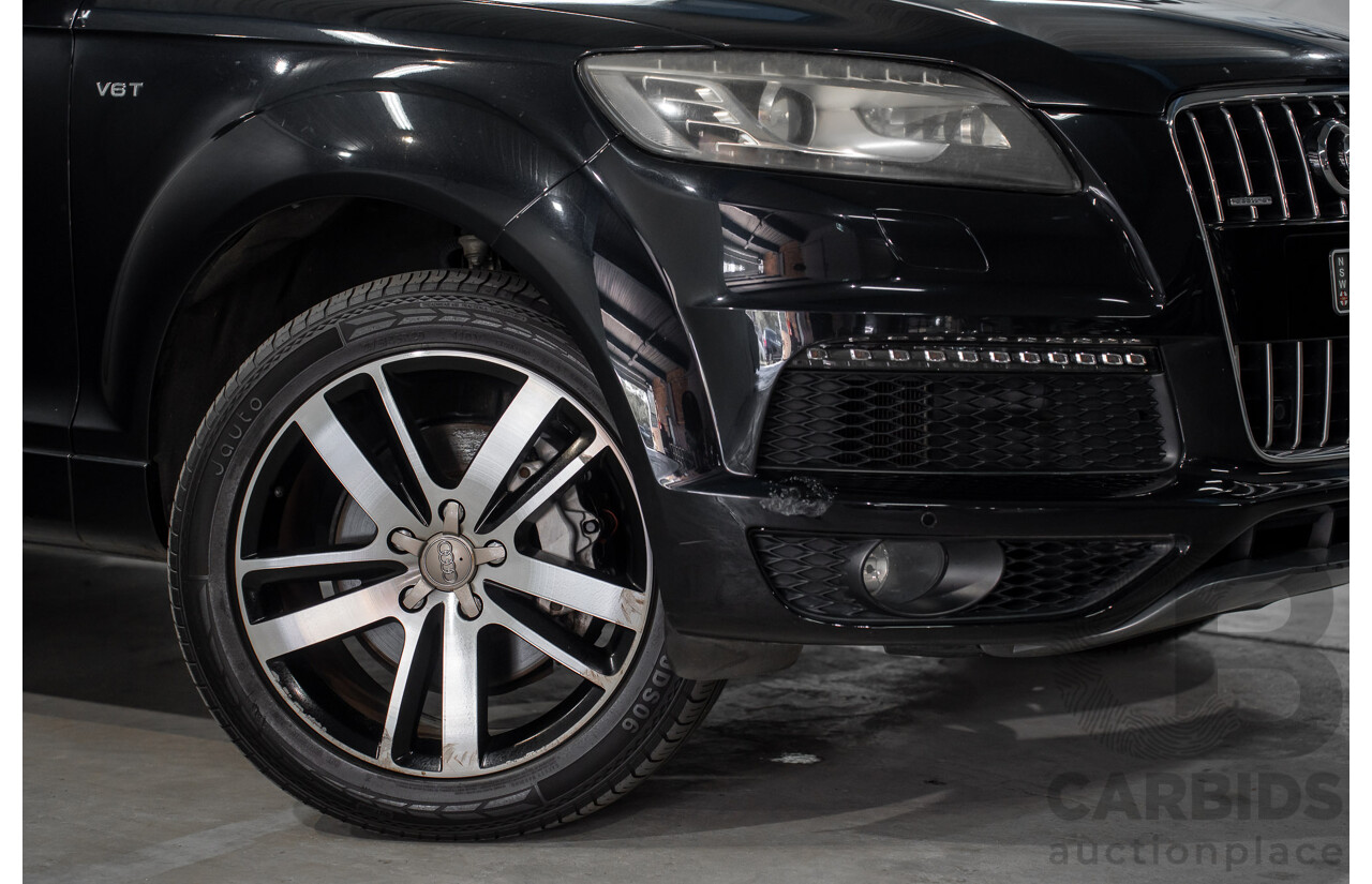 01/2012 Audi Q7 3.0 TFSI Quattro MY12 4d Wagon Orca Black Metallic Supercharged V6 3.0L