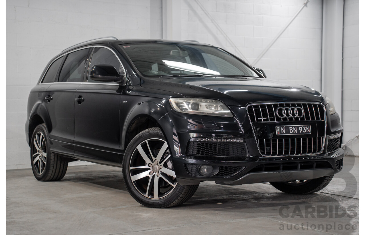 01/2012 Audi Q7 3.0 TFSI Quattro MY12 4d Wagon Orca Black Metallic Supercharged V6 3.0L