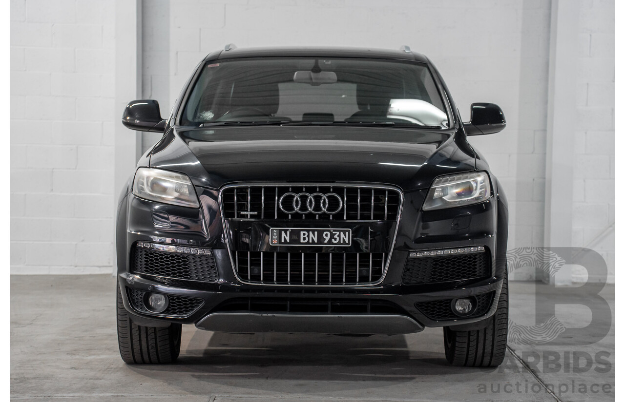 01/2012 Audi Q7 3.0 TFSI Quattro MY12 4d Wagon Orca Black Metallic Supercharged V6 3.0L