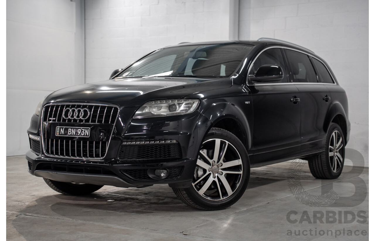 01/2012 Audi Q7 3.0 TFSI Quattro MY12 4d Wagon Orca Black Metallic Supercharged V6 3.0L