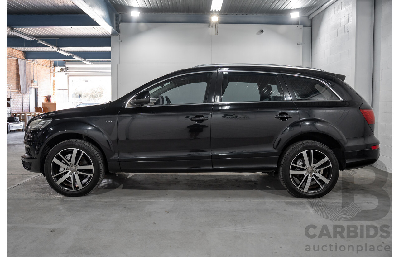 01/2012 Audi Q7 3.0 TFSI Quattro MY12 4d Wagon Orca Black Metallic Supercharged V6 3.0L