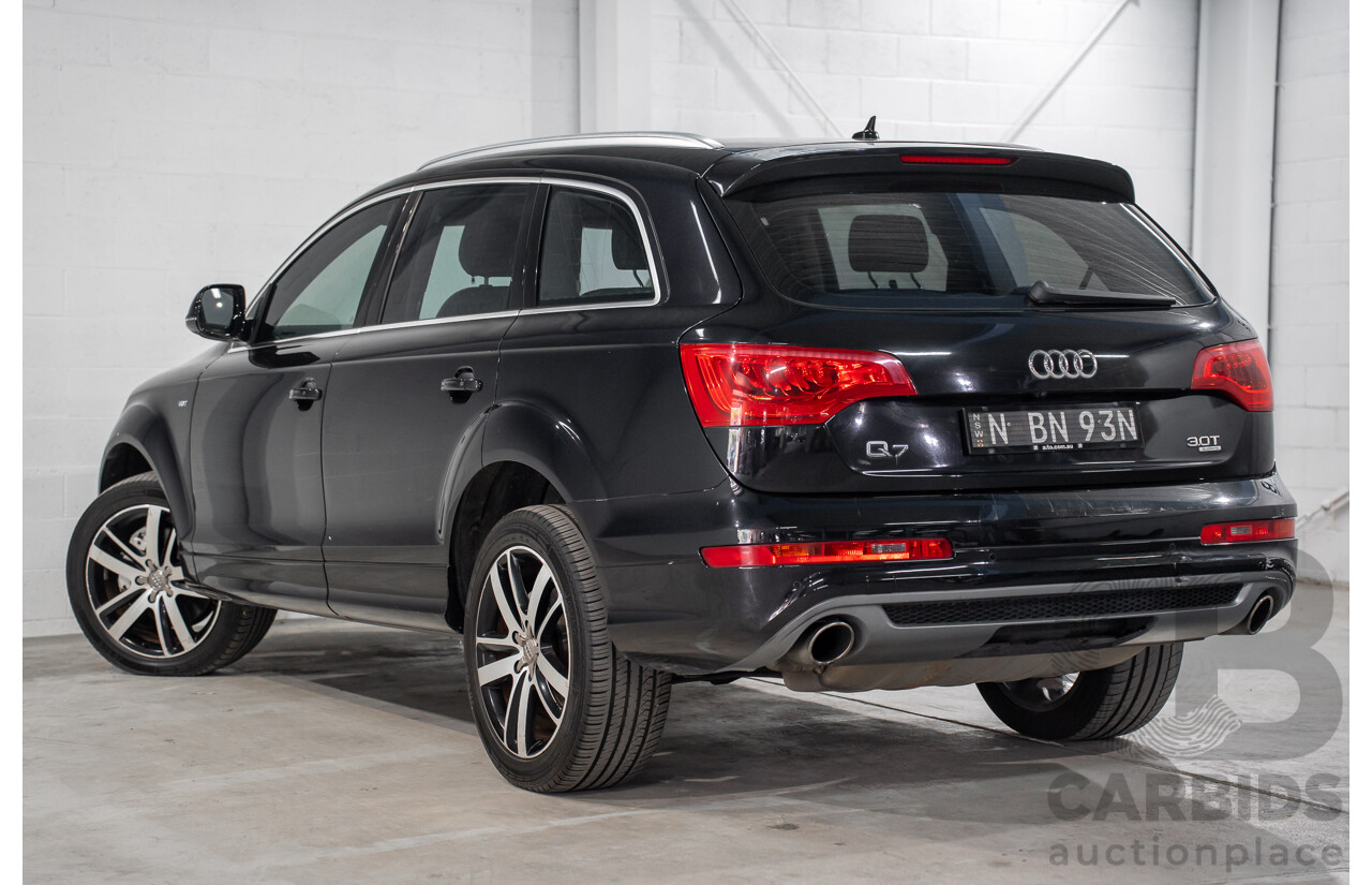 01/2012 Audi Q7 3.0 TFSI Quattro MY12 4d Wagon Orca Black Metallic Supercharged V6 3.0L