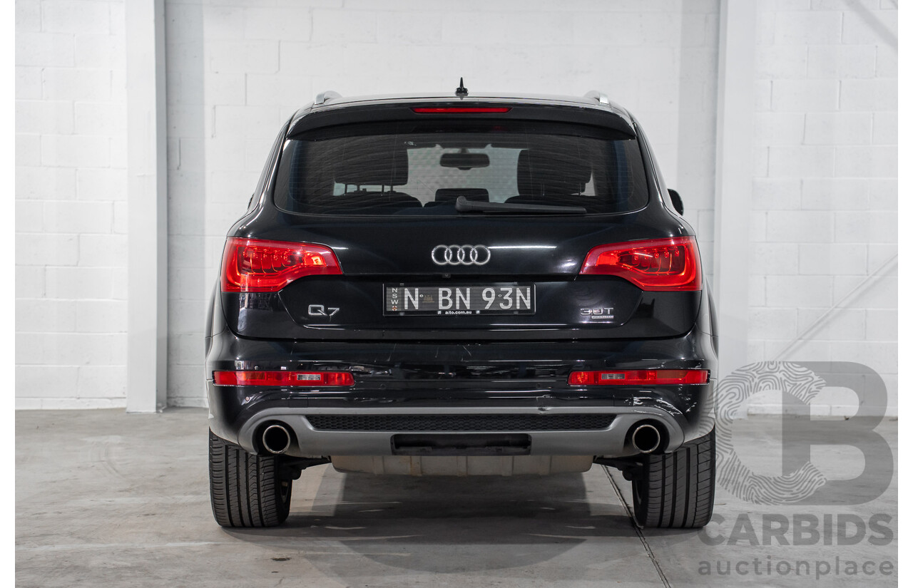 01/2012 Audi Q7 3.0 TFSI Quattro MY12 4d Wagon Orca Black Metallic Supercharged V6 3.0L