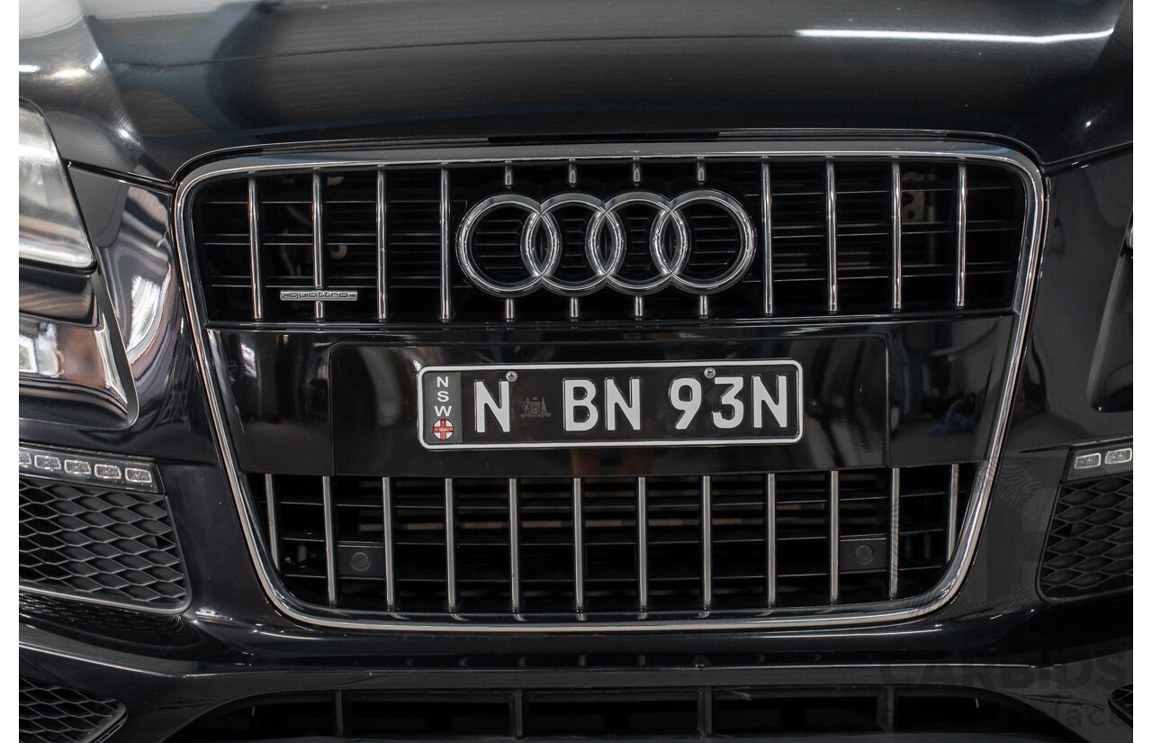 01/2012 Audi Q7 3.0 TFSI Quattro MY12 4d Wagon Orca Black Metallic Supercharged V6 3.0L