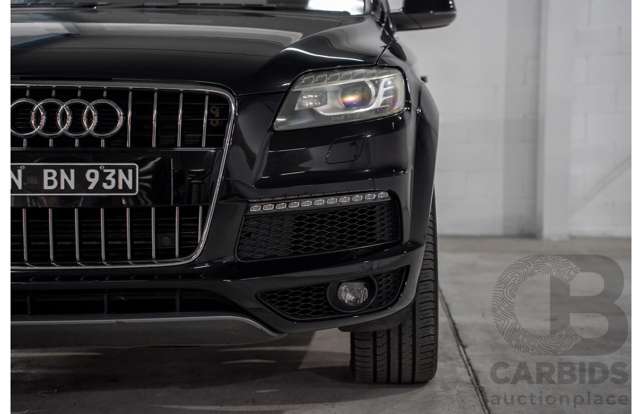 01/2012 Audi Q7 3.0 TFSI Quattro MY12 4d Wagon Orca Black Metallic Supercharged V6 3.0L