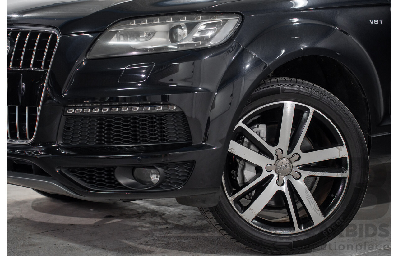 01/2012 Audi Q7 3.0 TFSI Quattro MY12 4d Wagon Orca Black Metallic Supercharged V6 3.0L