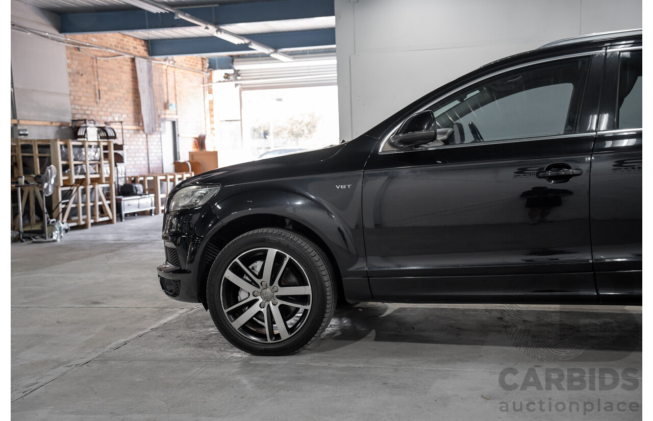 01/2012 Audi Q7 3.0 TFSI Quattro MY12 4d Wagon Orca Black Metallic Supercharged V6 3.0L