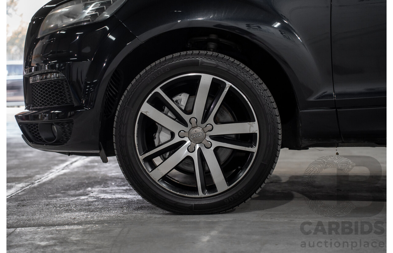 01/2012 Audi Q7 3.0 TFSI Quattro MY12 4d Wagon Orca Black Metallic Supercharged V6 3.0L