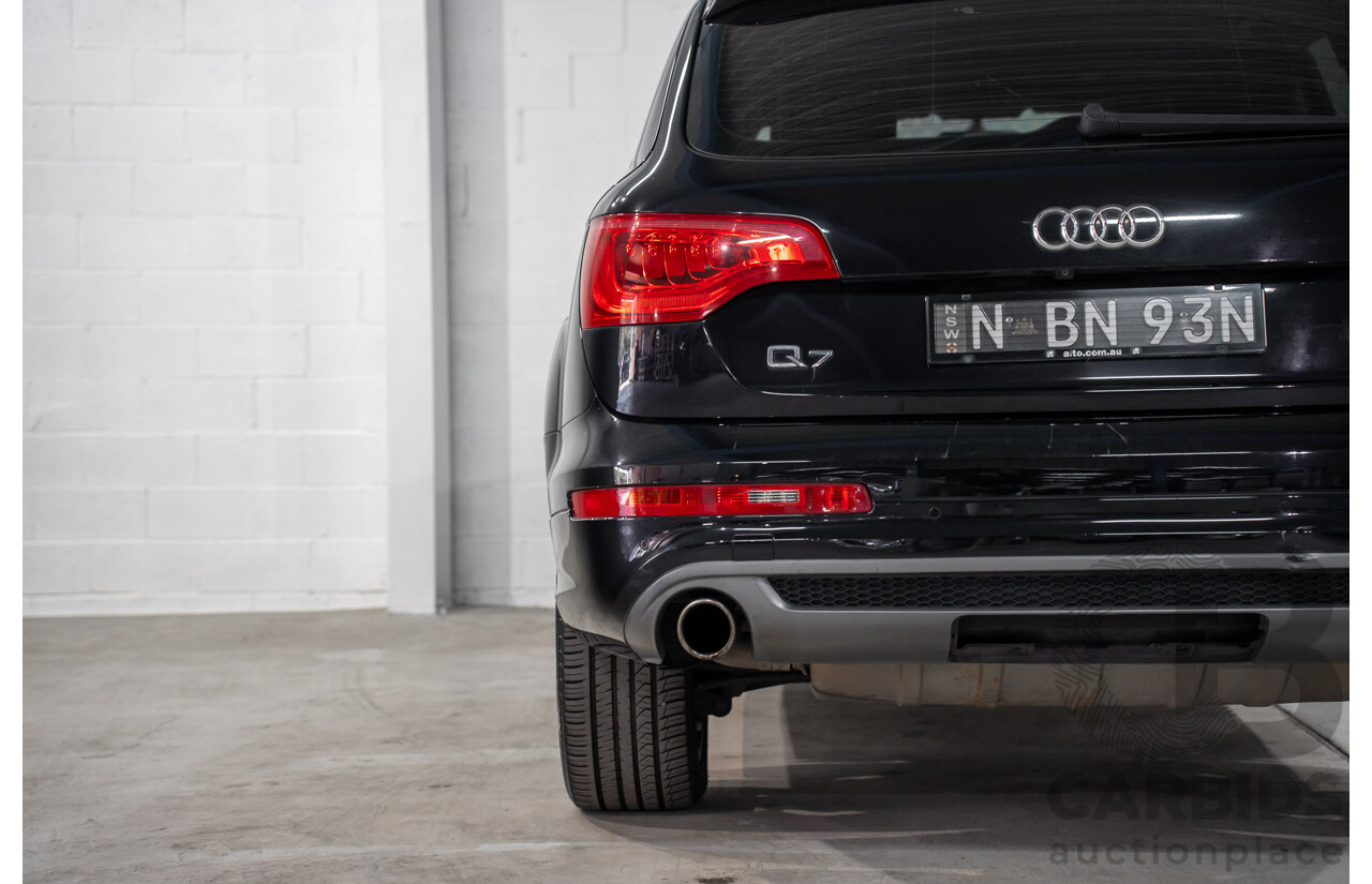 01/2012 Audi Q7 3.0 TFSI Quattro MY12 4d Wagon Orca Black Metallic Supercharged V6 3.0L