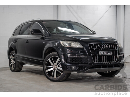 01/2012 Audi Q7 3.0 TFSI Quattro MY12 4d Wagon Orca Black Metallic Supercharged V6 3.0L