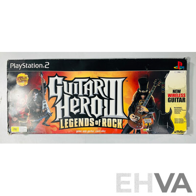 Guitar Hero III: Legends of Rock Wireless Guitar Controllers for the PlayStation 2 in Original Box