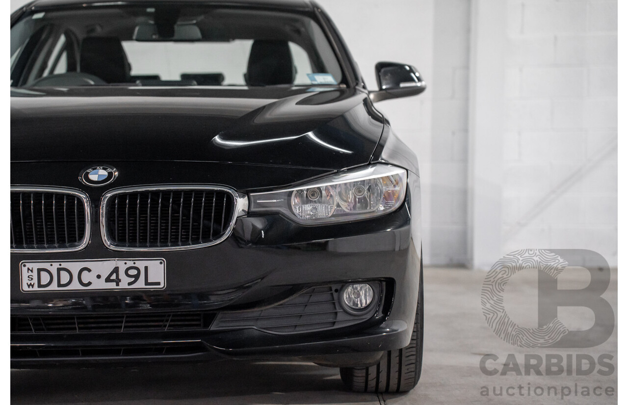 8/2014 BMW 316i F30 MY14 4d Sedan Schwarz Black II Turbo 1.6L