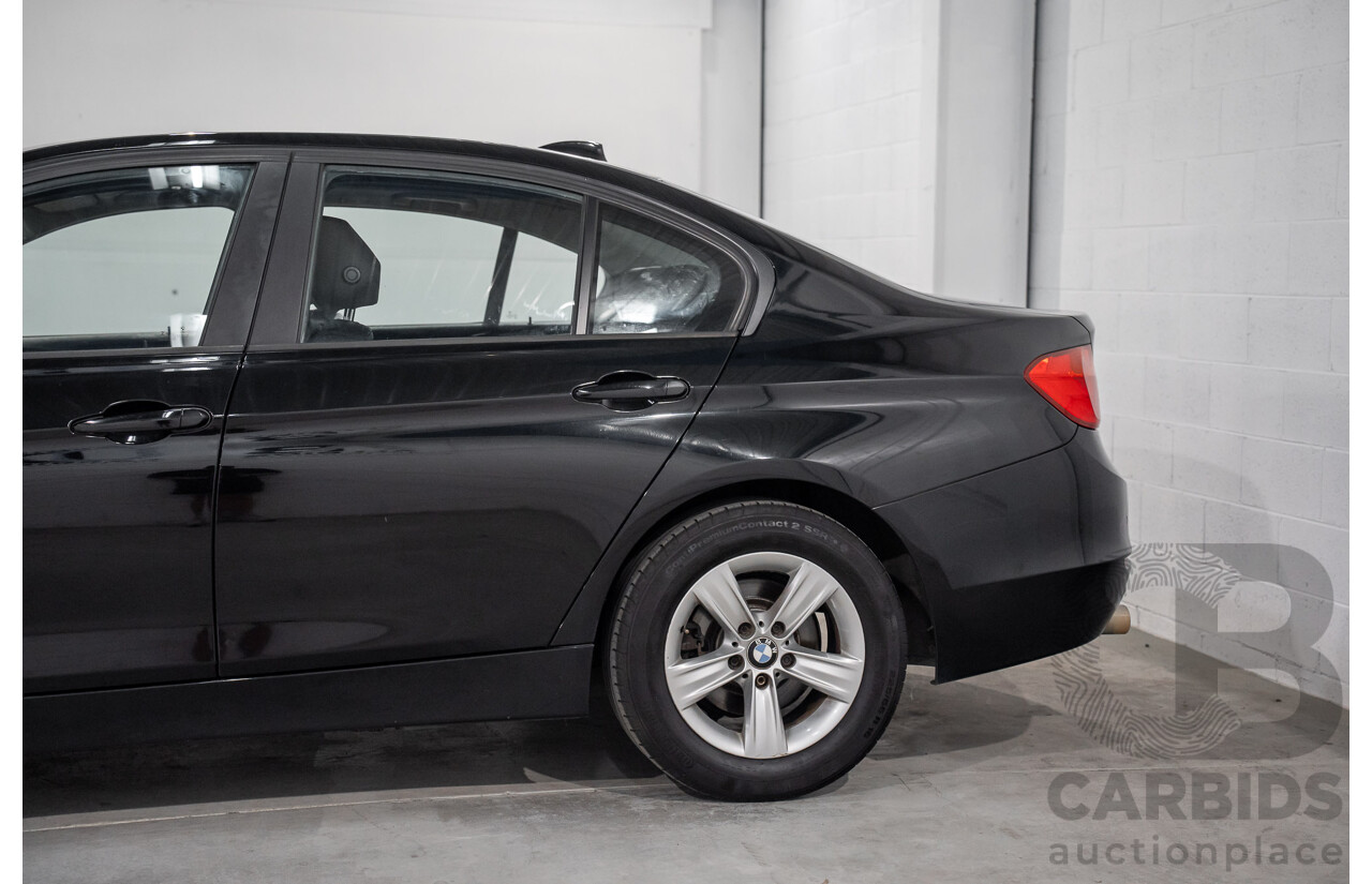 8/2014 BMW 316i F30 MY14 4d Sedan Schwarz Black II Turbo 1.6L