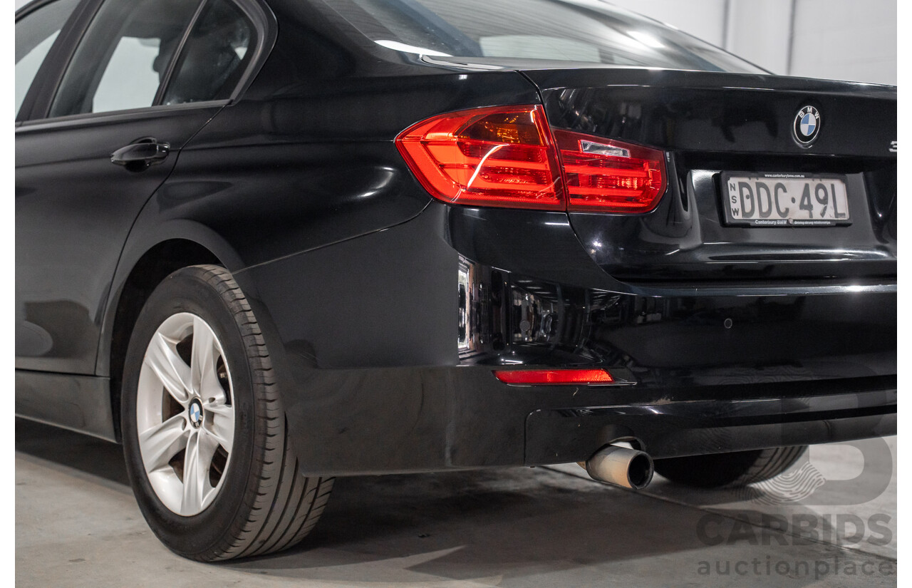 8/2014 BMW 316i F30 MY14 4d Sedan Schwarz Black II Turbo 1.6L