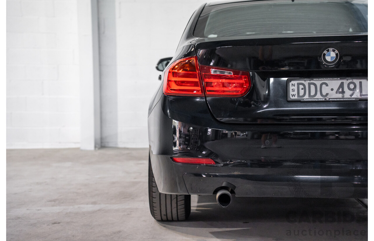 8/2014 BMW 316i F30 MY14 4d Sedan Schwarz Black II Turbo 1.6L