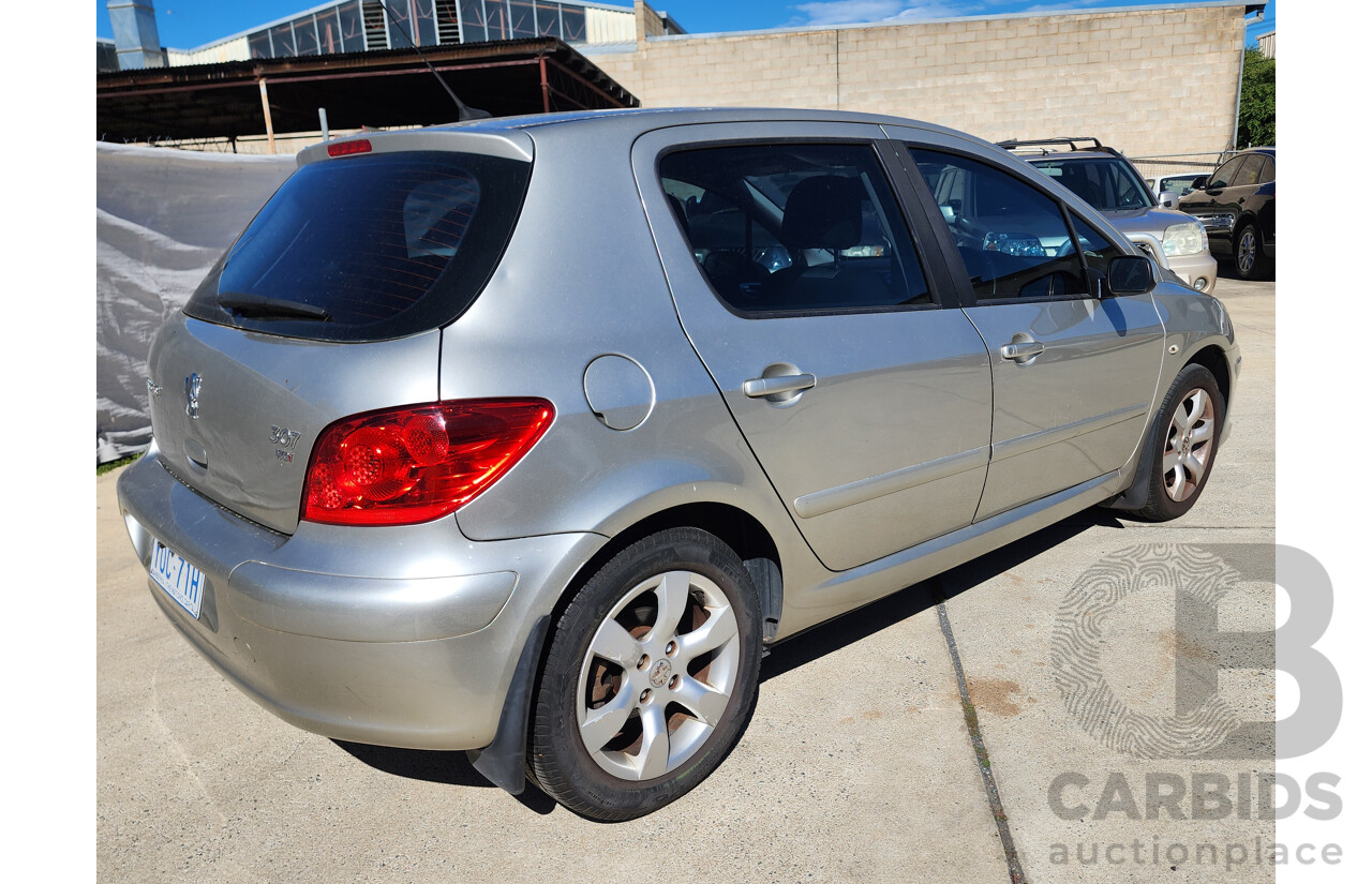 8/2007 Peugeot 307 XSE HDi 2.0 MY06 UPGRADE 5d Hatchback Silver 2.0L