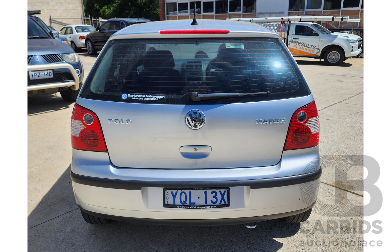 1/2005 Volkswagen Polo Match 9N 5d Hatchback Silver 1.4L