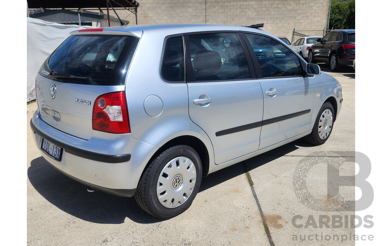 1/2005 Volkswagen Polo Match 9N 5d Hatchback Silver 1.4L
