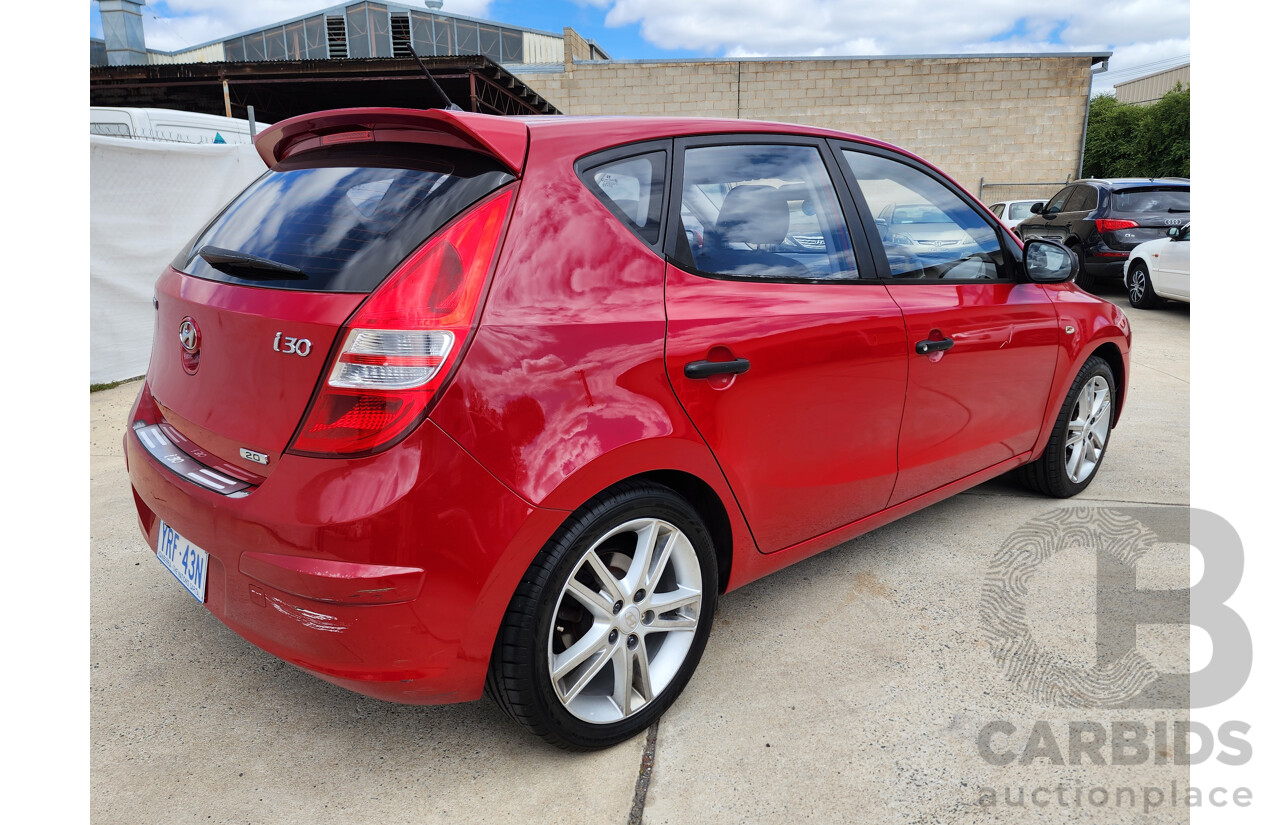 3/2012 Hyundai i30 SX FD MY12 5d Hatchback Red 2.0L