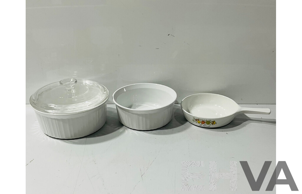 Collection Three Corning Ware Pieces