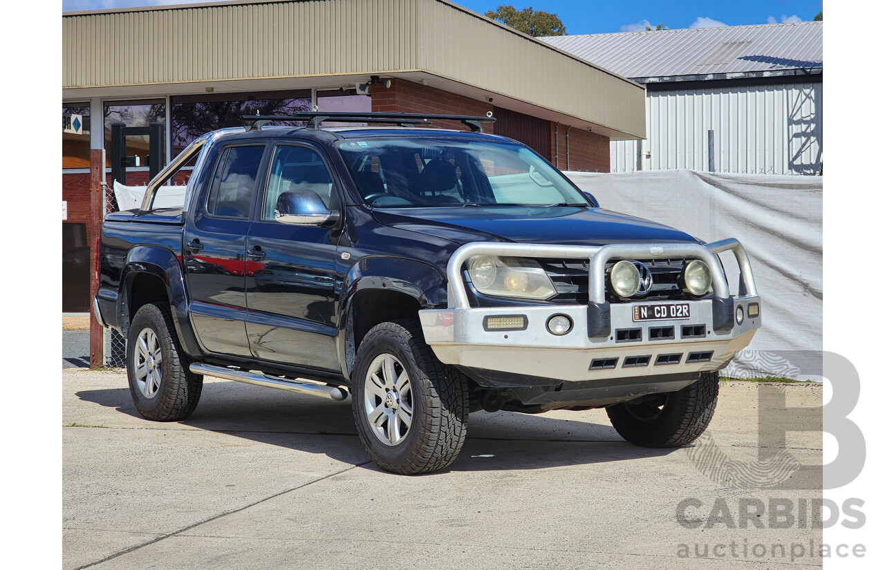 11/2012 Volkswagen Amarok Tdi420 Highline (4x4) 2H MY12.5 Dual Cab Utility Blue 2.0L