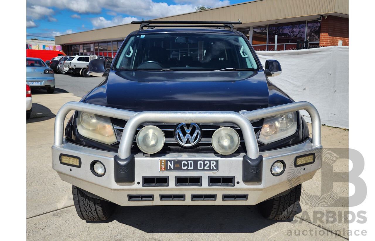 11/2012 Volkswagen Amarok Tdi420 Highline (4x4) 2H MY12.5 Dual Cab Utility Blue 2.0L