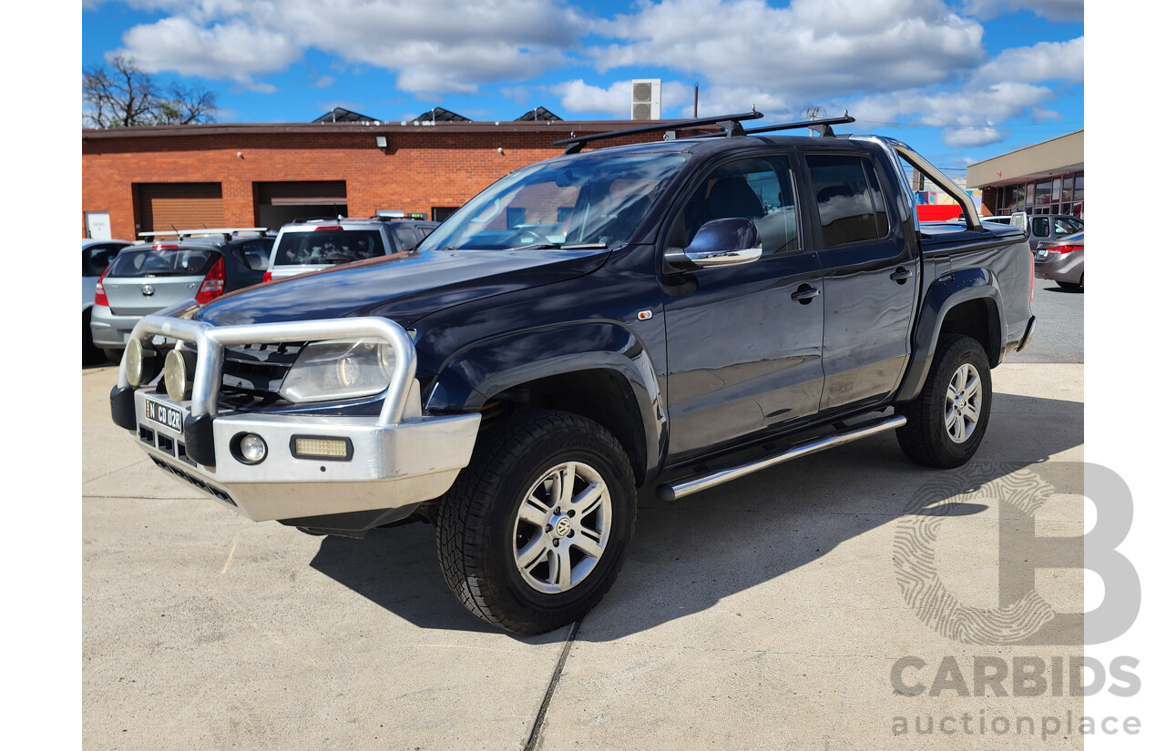 11/2012 Volkswagen Amarok Tdi420 Highline (4x4) 2H MY12.5 Dual Cab Utility Blue 2.0L