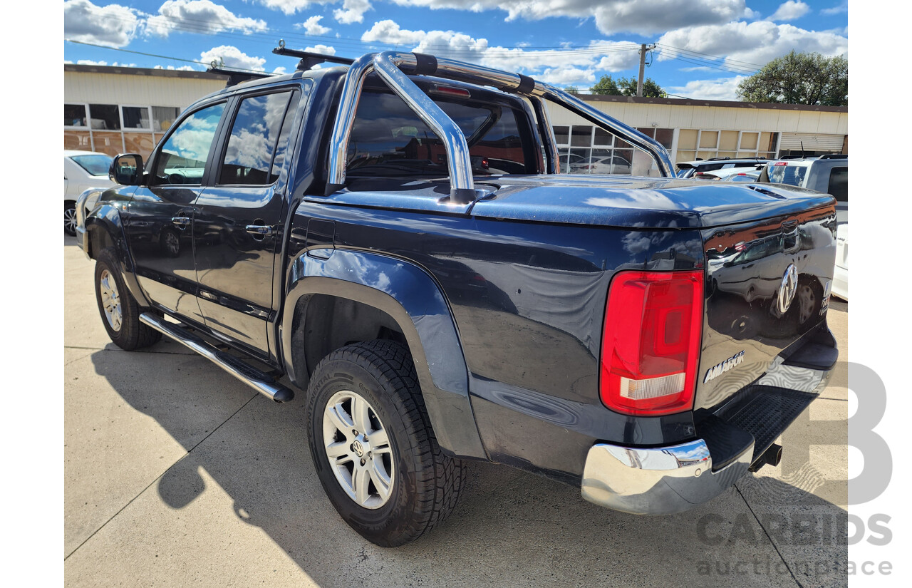 11/2012 Volkswagen Amarok Tdi420 Highline (4x4) 2H MY12.5 Dual Cab Utility Blue 2.0L