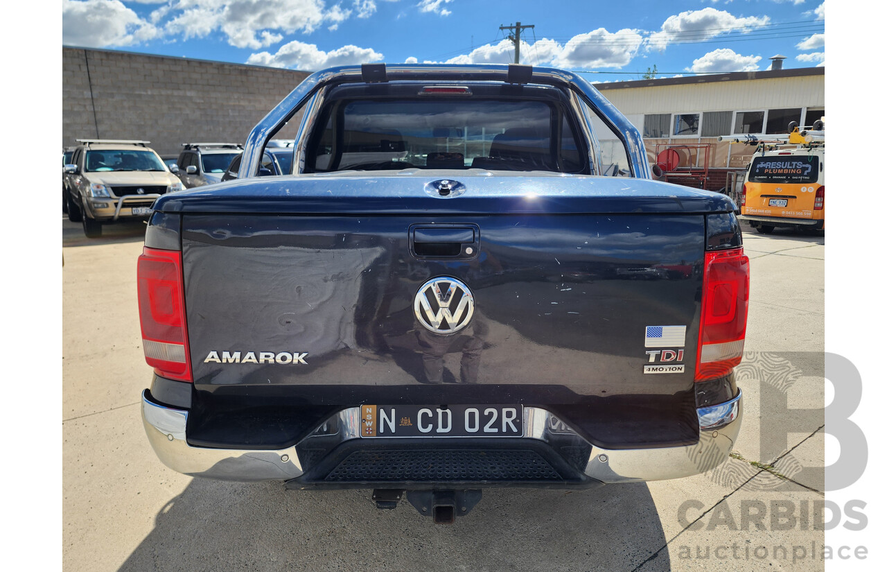 11/2012 Volkswagen Amarok Tdi420 Highline (4x4) 2H MY12.5 Dual Cab Utility Blue 2.0L