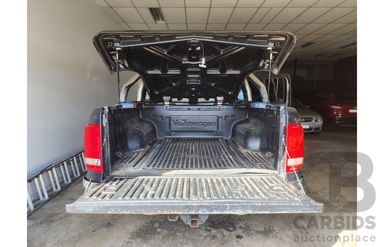 11/2012 Volkswagen Amarok Tdi420 Highline (4x4) 2H MY12.5 Dual Cab Utility Blue 2.0L