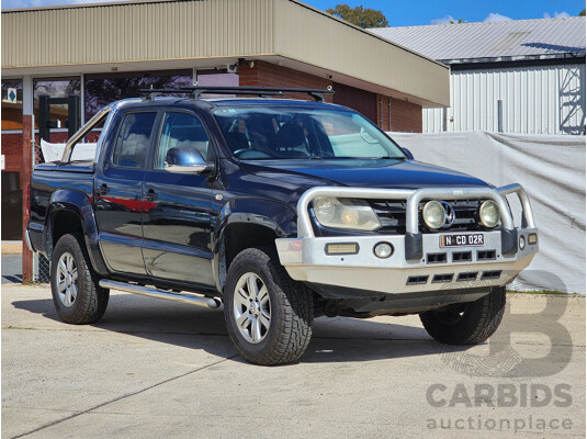 11/2012 Volkswagen Amarok Tdi420 Highline (4x4) 2H MY12.5 Dual Cab Utility Blue 2.0L