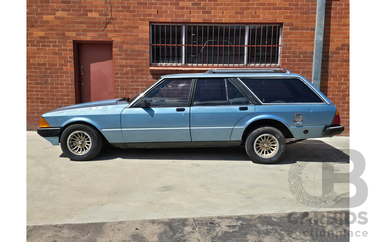 1/1982 Ford XD Fairmont 4d Wagon Polaris Blue V8 4.9L