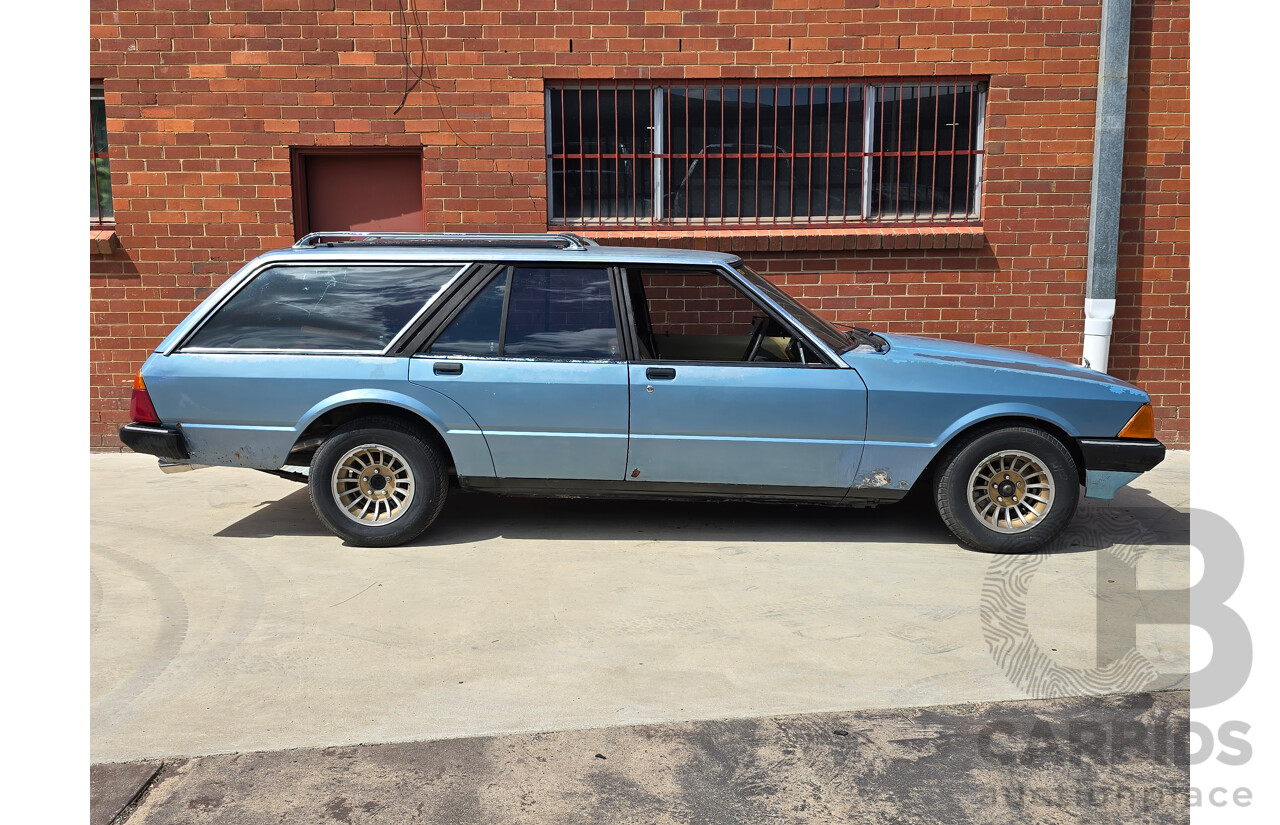 1/1982 Ford XD Fairmont 4d Wagon Polaris Blue V8 4.9L