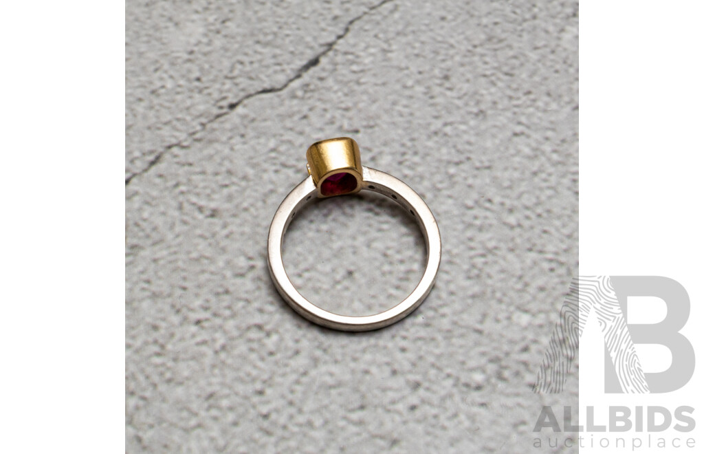 18ct Bespoke Tajikistan Ruby (Natural Untreated) Ring, R1.58CT, Size Q, 5.03 Grams