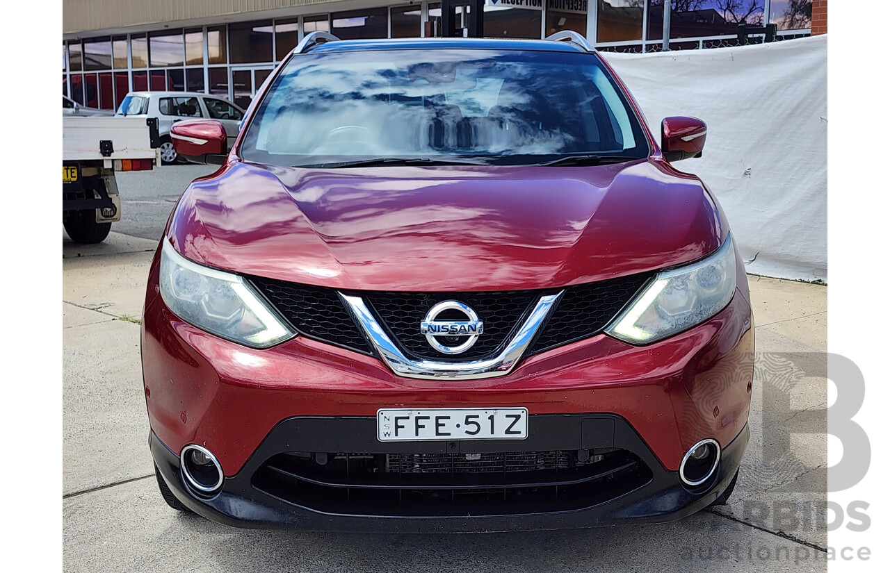 10/2014 Nissan Qashqai TL J11 4d Wagon Red 1.6L