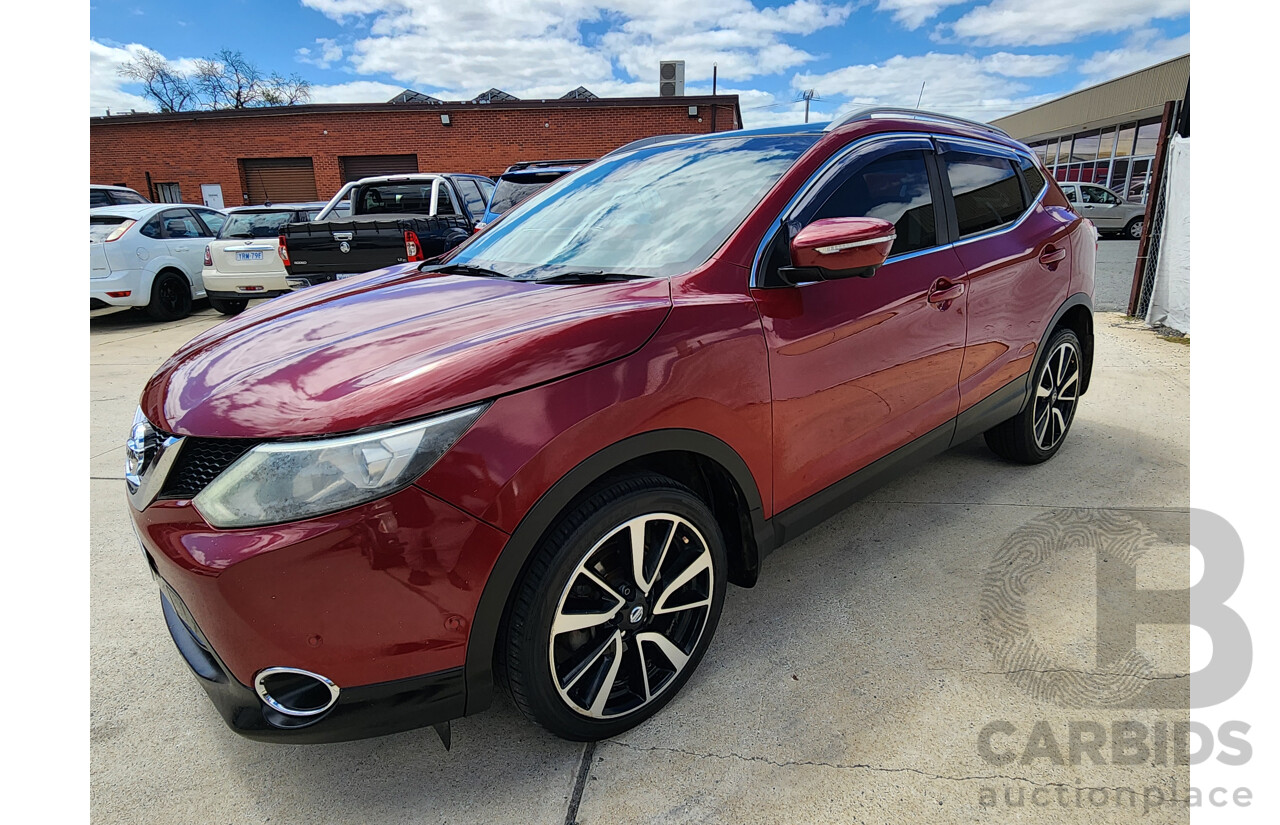 10/2014 Nissan Qashqai TL J11 4d Wagon Red 1.6L