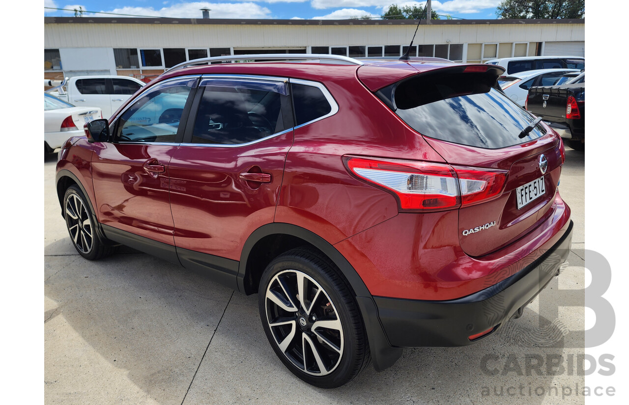 10/2014 Nissan Qashqai TL J11 4d Wagon Red 1.6L
