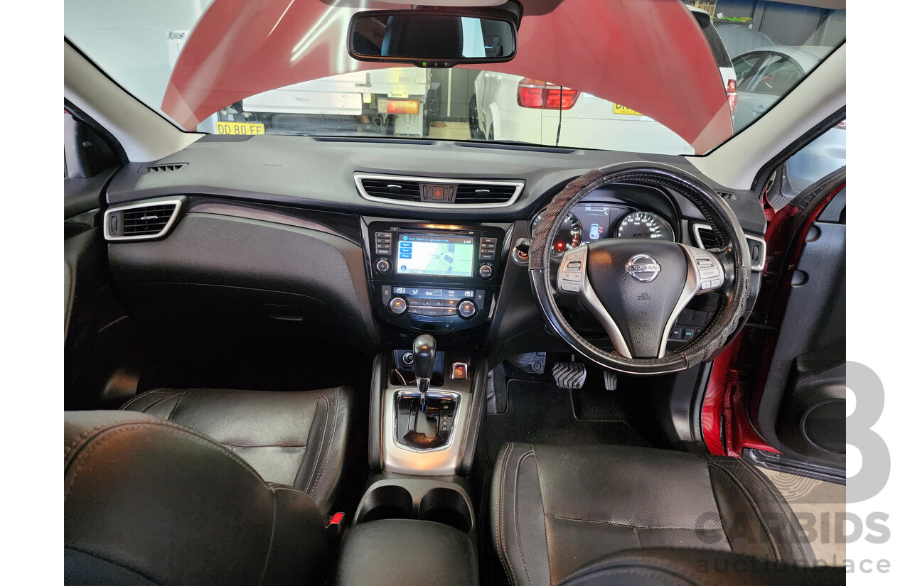 10/2014 Nissan Qashqai TL J11 4d Wagon Red 1.6L