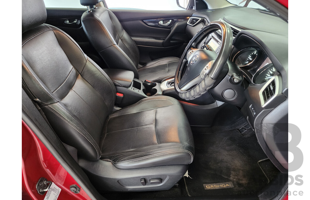 10/2014 Nissan Qashqai TL J11 4d Wagon Red 1.6L