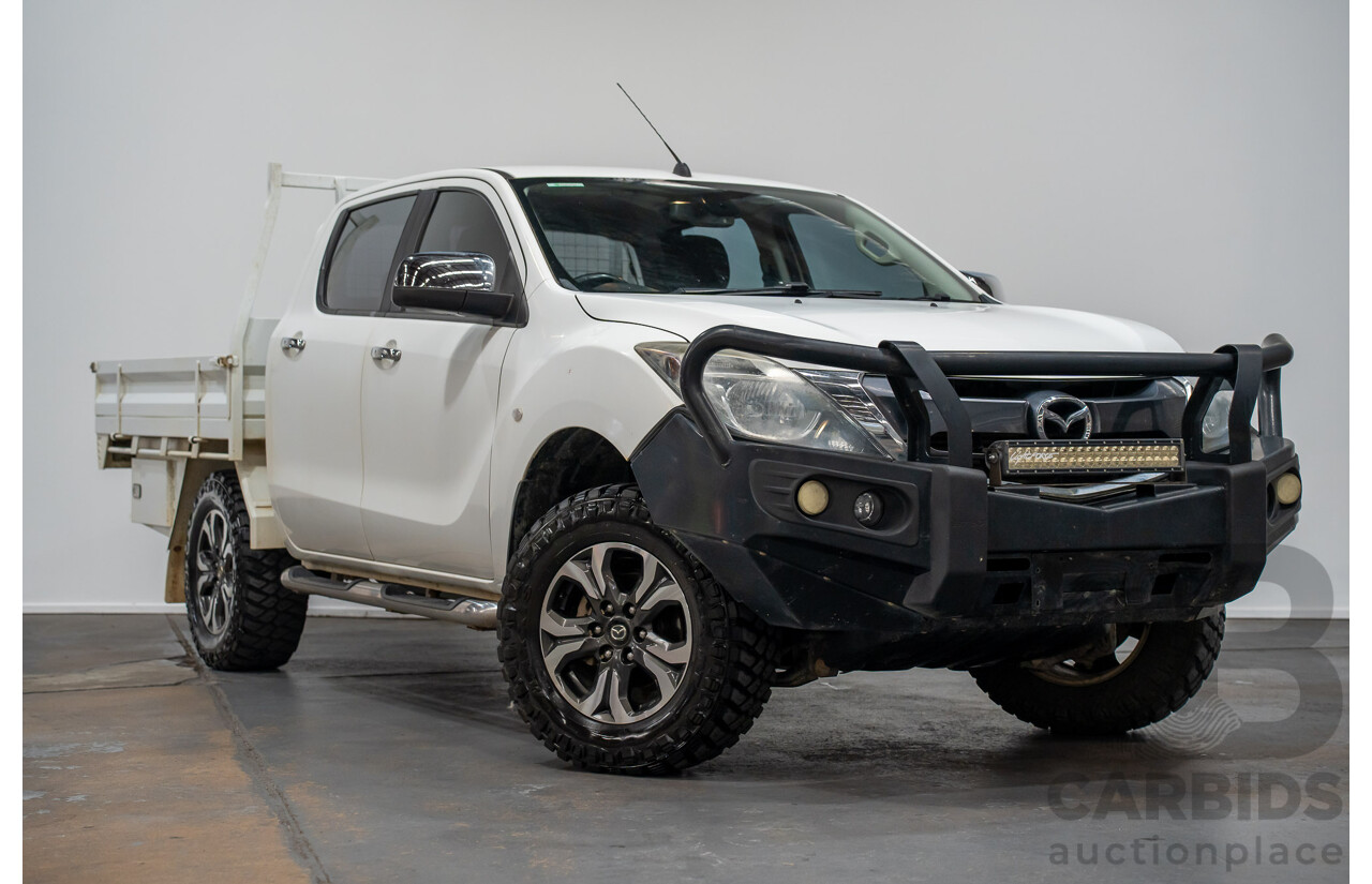 4/2017 Mazda BT50 XTR (4x4)  Dual Cab Utility White Turbo Diesel 3.2L