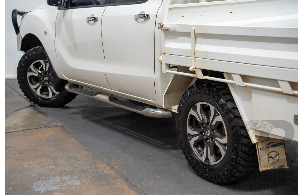 4/2017 Mazda BT50 XTR (4x4)  Dual Cab Utility White Turbo Diesel 3.2L