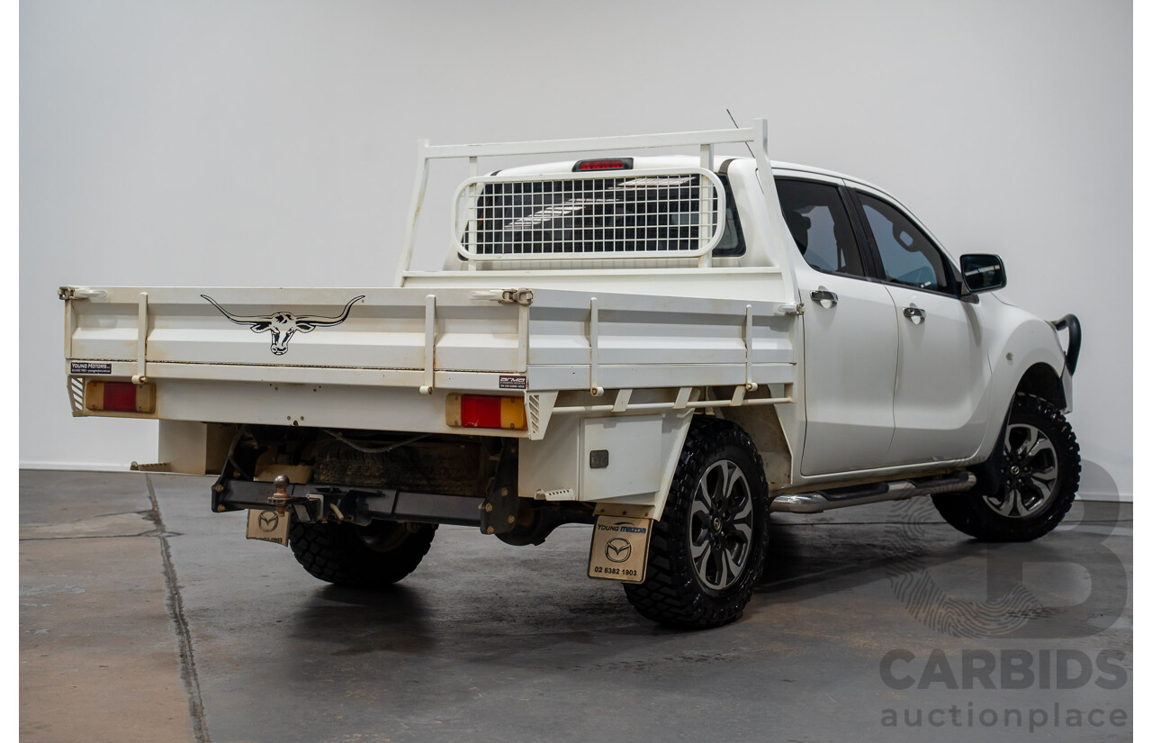 4/2017 Mazda BT50 XTR (4x4)  Dual Cab Utility White Turbo Diesel 3.2L