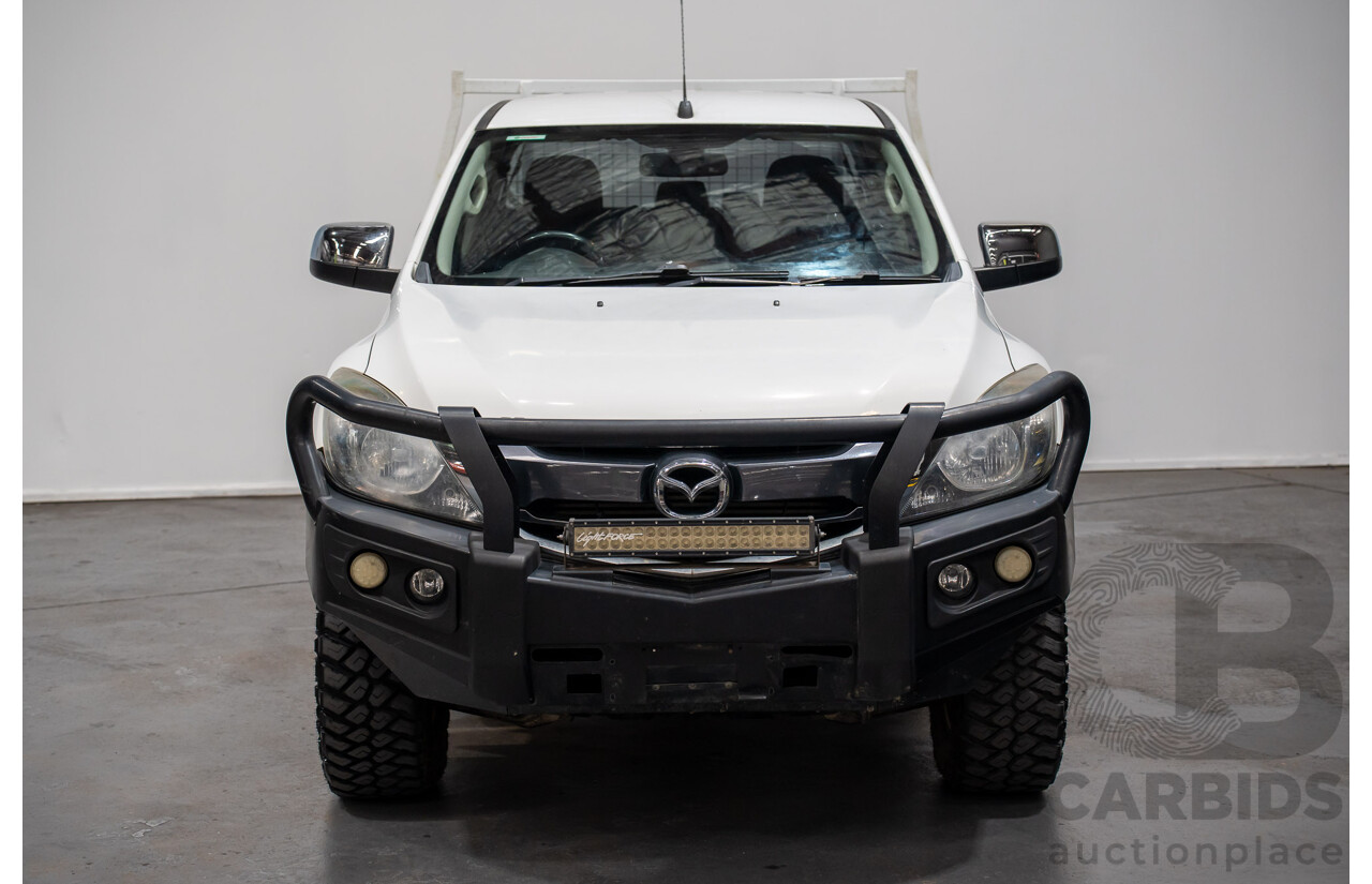 4/2017 Mazda BT50 XTR (4x4)  Dual Cab Utility White Turbo Diesel 3.2L