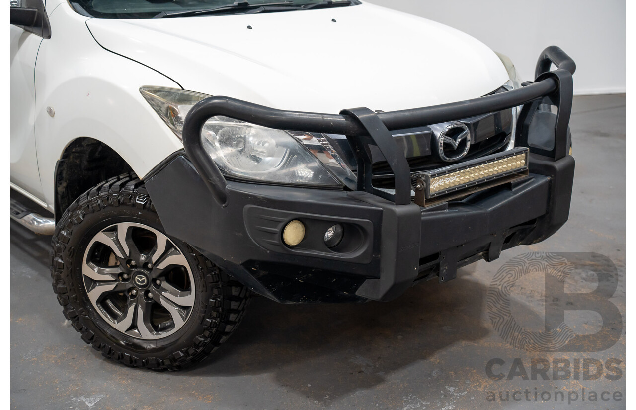 4/2017 Mazda BT50 XTR (4x4)  Dual Cab Utility White Turbo Diesel 3.2L